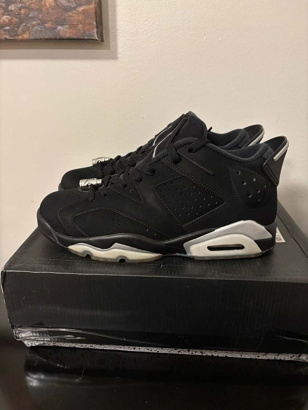 Nike Air Jordan 6 Retro Low ‘Chrome' Sz. 8 men’s - Picture 5 of 5